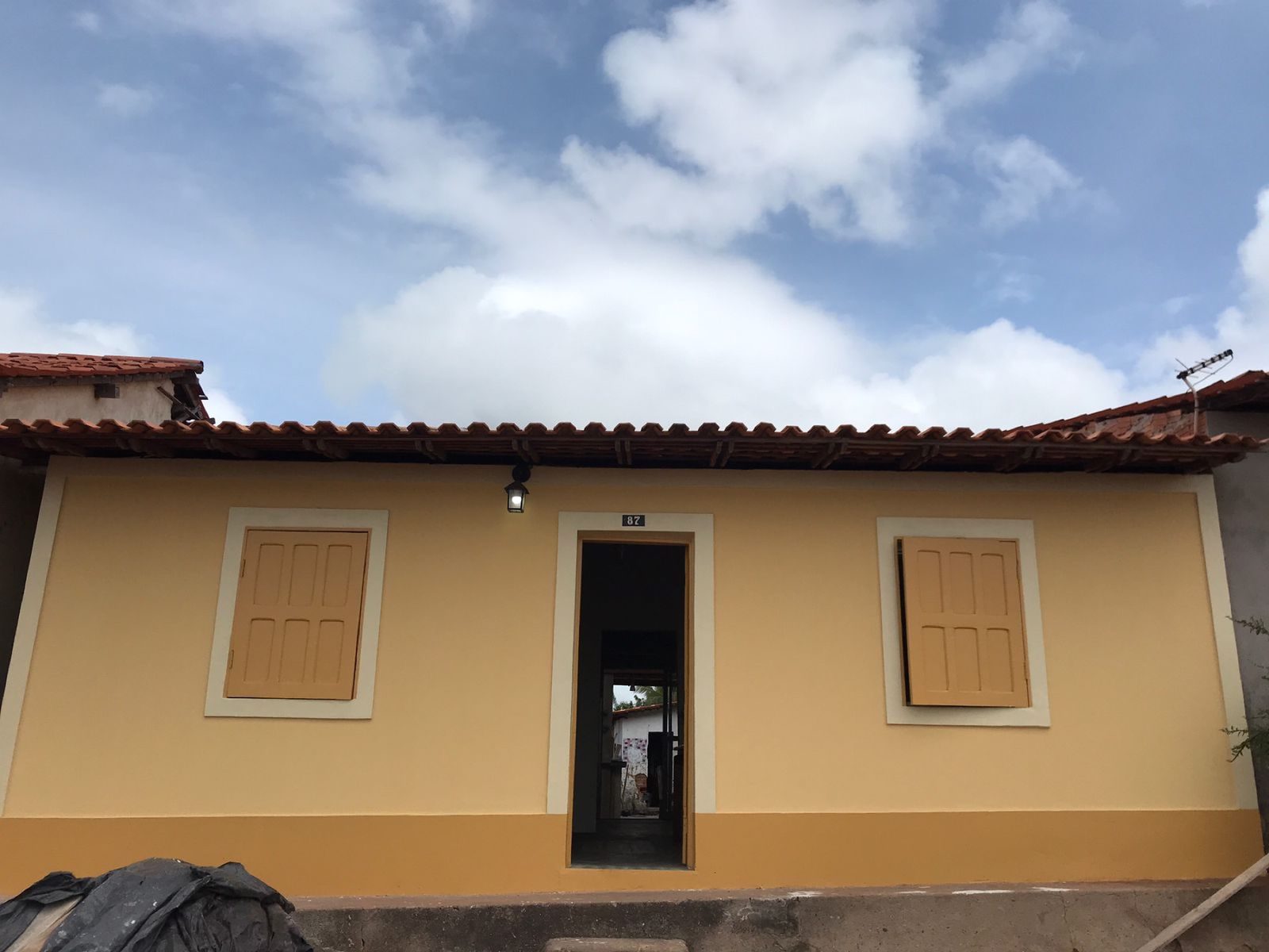 Fachada colonial da Casa do Sereio